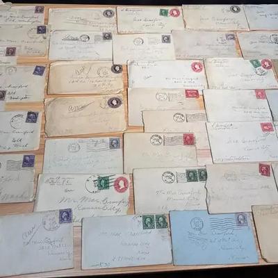 Stamped envelopes early 1900 s