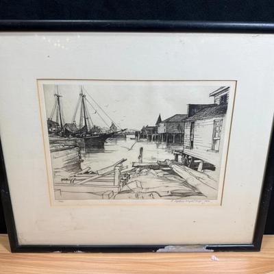 Jump" by redmond stephens wright etching