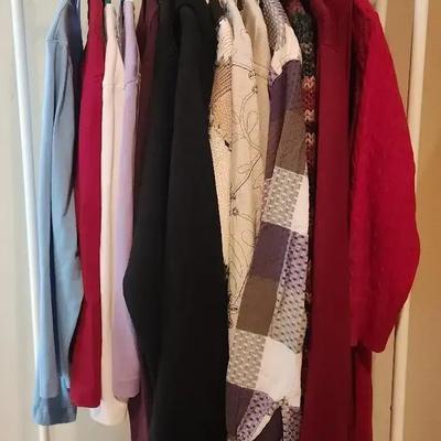 15 Dressbarn Women's Long-Sleeve Shirts & Sweaters, Size L - Lots of Colors