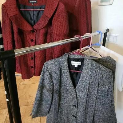 (2) Women's Skirt Suits, For Business Or Formal Wear, Size 16 & 14 Petite