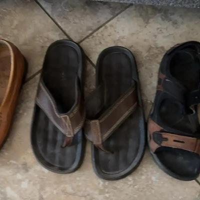 Men’s Shoes Size 8 / 41 - Ecco Sandals, Arnold Palmer Slip Ons & Flip Flops