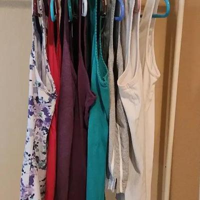 Ready for Summer! Women's Colorful Tank Tops, Size Large & X-Large