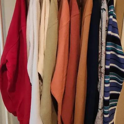 Women's Sweaters - Size Large - Izod, Gap, St. John's Bay - Striped & Solids