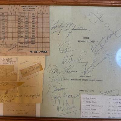 New York Yankee Signatures