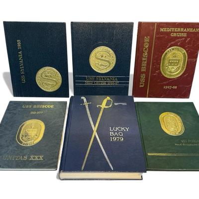 Navy Yearbooks - Naval Academy, USS Sylvania, USS Pensacola, USS Briscoe