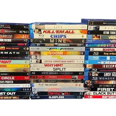 Blu-Ray Player & Movie Collection - Logan, Split, Deadpool, Life & Many More