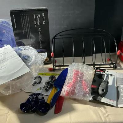 Roasting Rack, Knives, Food Chopper, Can Opener 