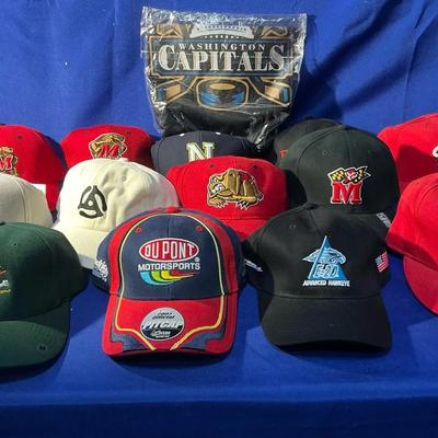 Large Men’s Sport Hats Lot Nationals, Notre Dame, 