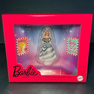 Barbie .999 Silver 65th Blue Sapphire Anniversary Doll Ornament 