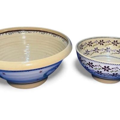 Nicholas Mosse Irish Pottery - Large Serving Bowls (14.5 & 10.5 Inch)