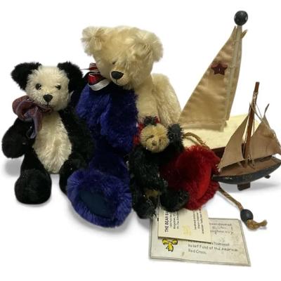 Bear Basket, Bear Relief, & More Assorted Collectible Bears & Accessories