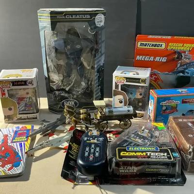 Funko Pops, Matchbox, Spider-Man, And Star Wars 