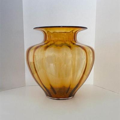 Oversized Amber Glass Centerpiece Vase.jpg