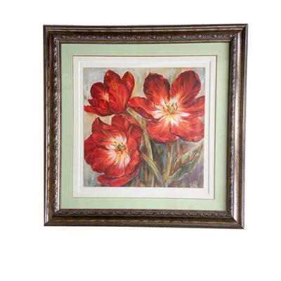 Over-Sized "Flamenco Reds" Liv Carson Framed Art.jpg