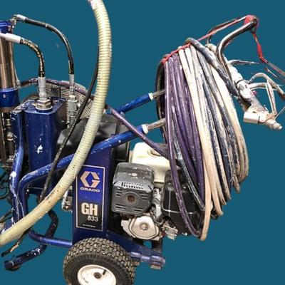 Graco GH833 Gas Airless Sprayer – Immersion Kit & Hose Extras $14-16K