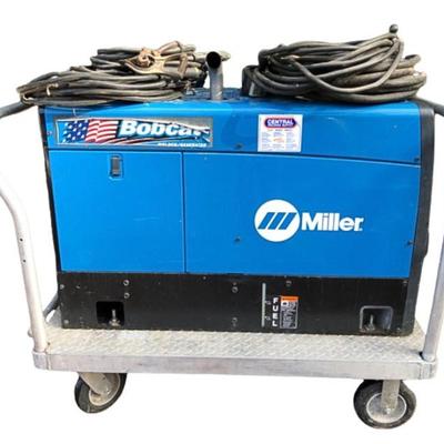 Miller Bobcat 250 Gas Welder & 10,000W Generator – AC/DC, Cart-Mounted