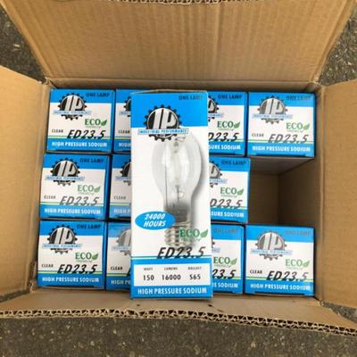 12 High Pressure Sodium Light Bulbs – 150 Watt