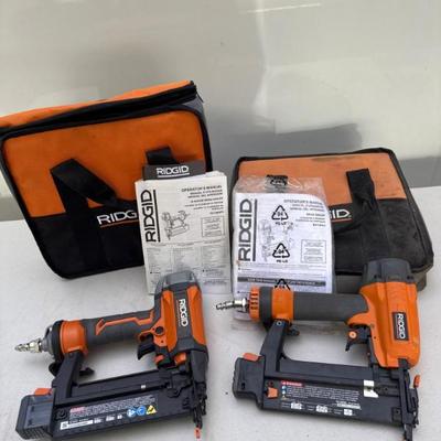 Pair of Ridgid 18‑Gauge Brad Nailers