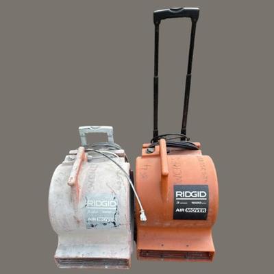 (2) Ridgid AM2500 Units – Commercial Air Movers for Drying & Cleanup