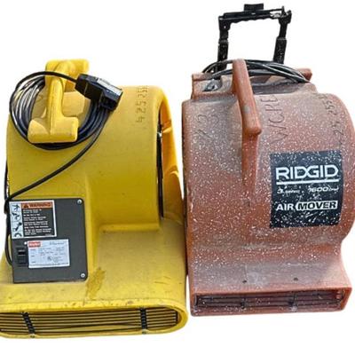 Ridgid AM25500 & Dayton 3C999C Air Movers – Jobsite Drying Duo