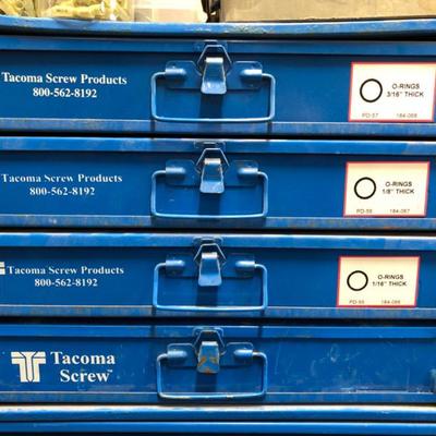 Tacoma Screw Organizer Cabinet #4 - Various Size O Rings and Screws