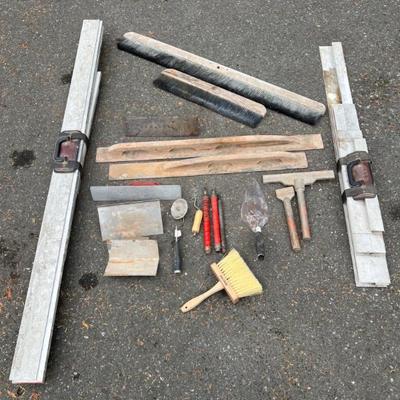 Concrete Finishing & Prep Tools - Trowel, Edger, Brush & Rebar Hook