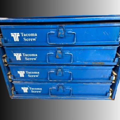 Tacoma Screw Organizer Cabinet #1 – 4 Drawers Filled with Hardware