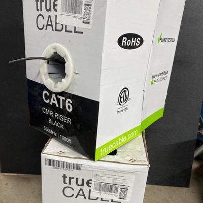 CAT6 CMR Riser True Cable - Black and Grey