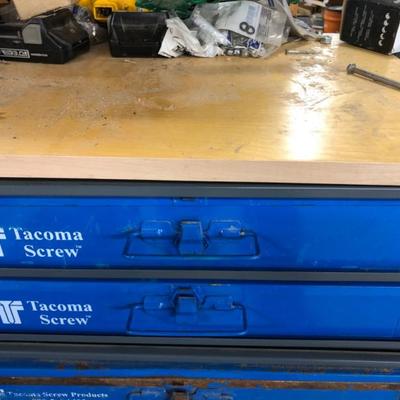 Tacoma Screw Organizer Cabinet #3 with 2 Drawers -Filled with Hardware