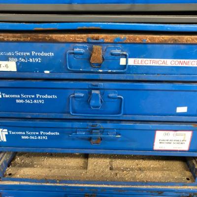 Tacoma Screw Cabinet - 3 Drawers Filled & Room to Add One More