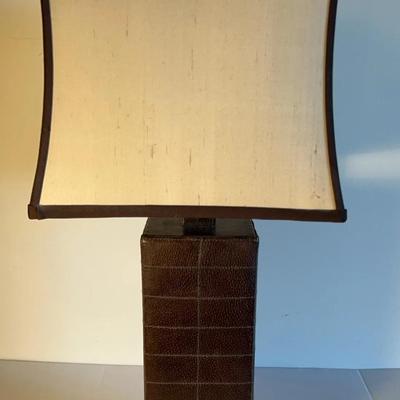 Faux Leather Lamp