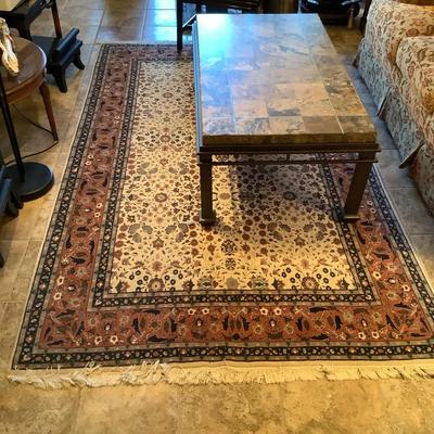 Floral Hand Knotted Area Rug