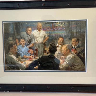 “Grand Ol Gang” Presidential Poker Print