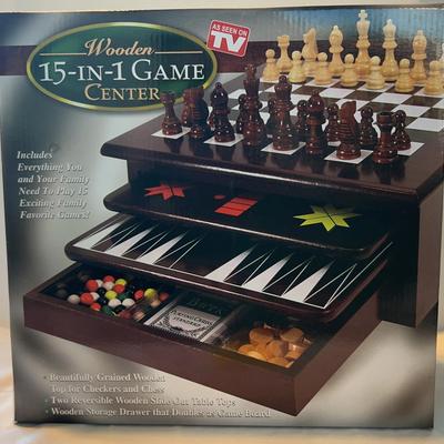 Wooden 15 In 1 Game Center