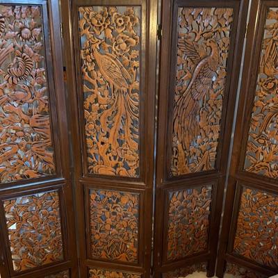 Carved Wooden Screen