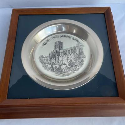 Sterling Silver US Military Academy Plate