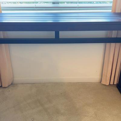 Wooden Slatted Sofa Table