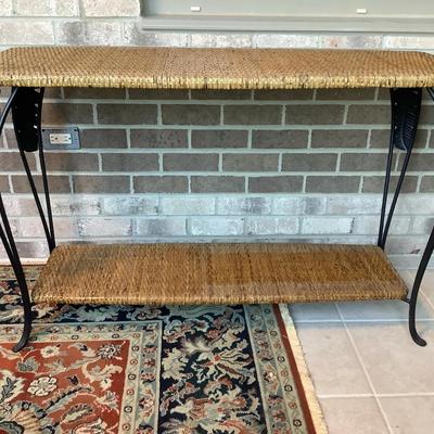 Rattan Sofa/Side Table