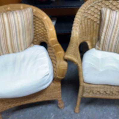 Pair Of Wicker Chairs