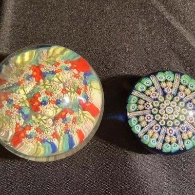 Millefiori Glass Paperweights
