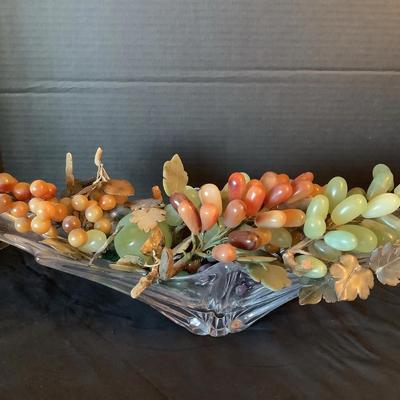 Glass Fruit In Crystal Dish