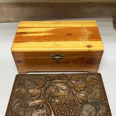 Wooden Carved Boxes