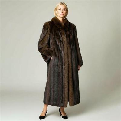 Lot 006  
Evans Furs Full Length Brown Mink