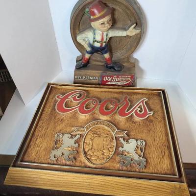 Coors & Old German Beer Signs