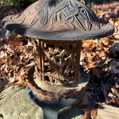 Cast Iron Japanese-Style Garden Lantern 