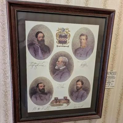 Lee Family Civil War Print