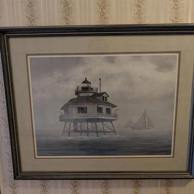David Knowlton III Signed Hooper Strait Lighthouse Print