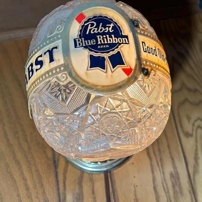 Pabst Blue Ribbon Rotating Wall Light 