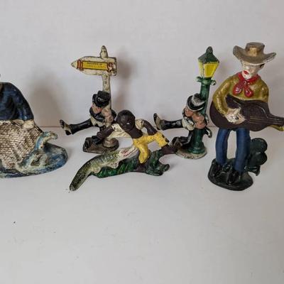 5 Cast Iron Figural Bottle Openers