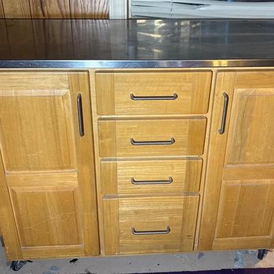 Stainless Steel Top Drop Side Island 